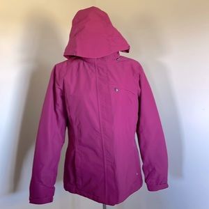 Lands end size small magenta coat
